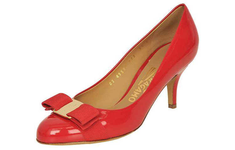(W) FERRAGAMO Vara High Heel 'Red Bow' 圖 2