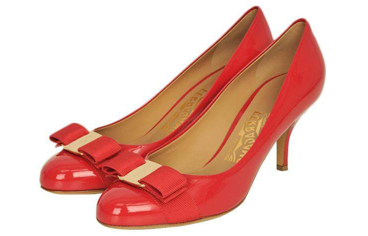 (W) FERRAGAMO Vara High Heel 'Red Bow' 圖 3