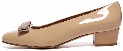 (Women) FERRAGAMO Vara High Heel Pump 'Nude Bow' 01B221-530039 (Women) FERRAGAMO Vara High Heel Pump 'Nude Bow' 01B221-530039