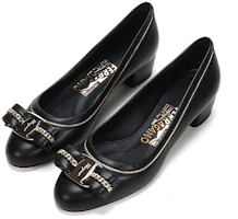 Lookbook Ferragamo 菲拉格慕 Vara系列 羊皮蝴蝶結高筒鞋 女款 黑色