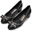 Lookbook (W) FERRAGAMO Vara Tumit Tinggi 'Riben Hitam' 01P980-715321