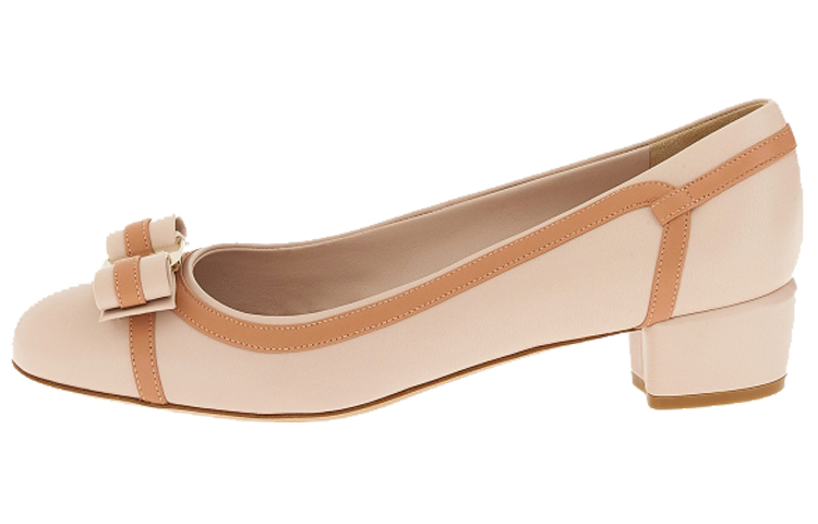 (W) FERRAGAMO Vara High Heels 'Light Pink Bow'