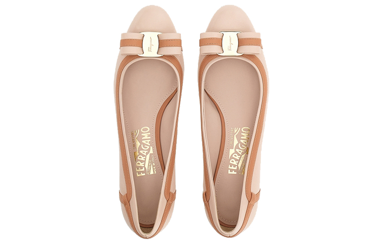 (W) FERRAGAMO Vara High Heels 'Light Pink Bow' 圖 5