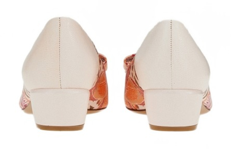 Shop (W) FERRAGAMO Vara Tumit Tinggi 'Orange Pink Bow' 01D878-755731