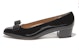 (W) FERRAGAMO Vara Tumit Tinggi 'Patuh Hitam Ikatan Reben' 017468-574572