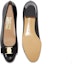 Shop (W) FERRAGAMO Vara Tumit Tinggi 'Patuh Hitam Ikatan Reben' 017468-574572