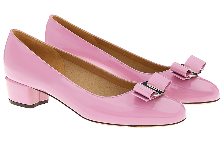 Lookbook (Women) FERRAGAMO Vara High Heels 'Pink Bow' 01B221-747709