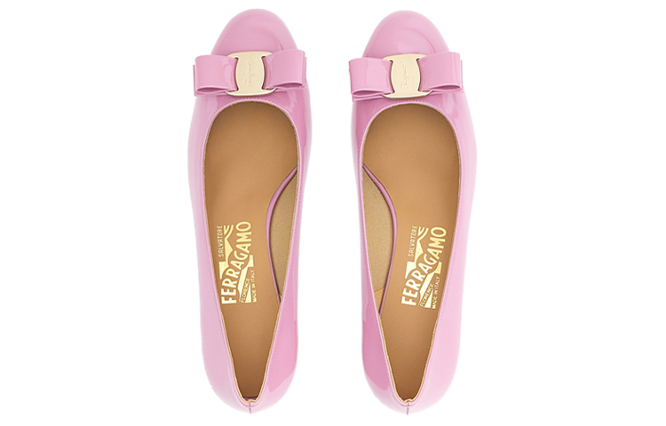 Shop (Women) FERRAGAMO Vara High Heels 'Pink Bow' 01B221-747709