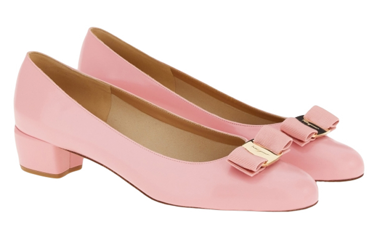 Order 菲拉格慕 Vara 蝴蝶结高跟鞋 女款 粉紅色