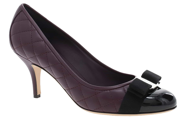 (W) FERRAGAMO Vara Pump 'Purple Bow' 圖 2