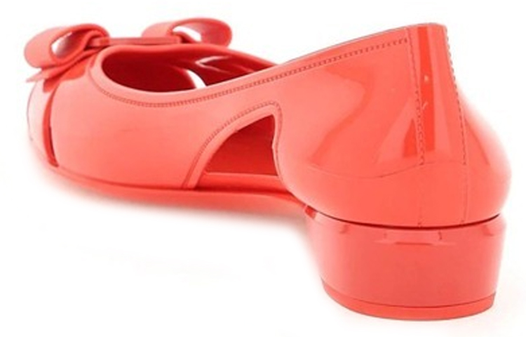 (W) FERRAGAMO Vara PVC 'Red Jelly Bow' 圖 4