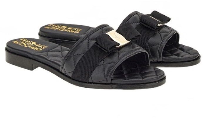 (W) 페라가모 바라 슬라이드 '블랙 보우' 01D474-753739 Lookbook (W) 페라가모 바라 슬라이드 '블랙 보우' 01D474-753739