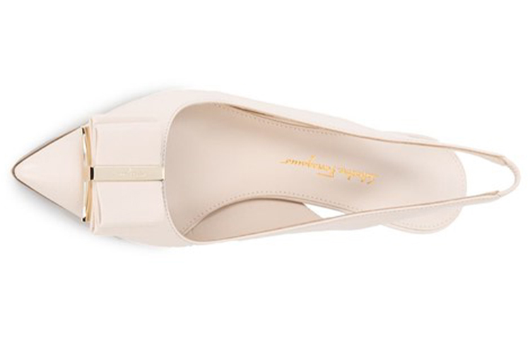 (W) FERRAGAMO Vara Stiletto Heels 'White Ribbon Tie' 圖 4