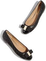 (W) フェラガモ VARINA バレエシューズ (ブラック) 01M831-672100 Purchase (W) フェラガモ VARINA バレエシューズ (ブラック) 01M831-672100