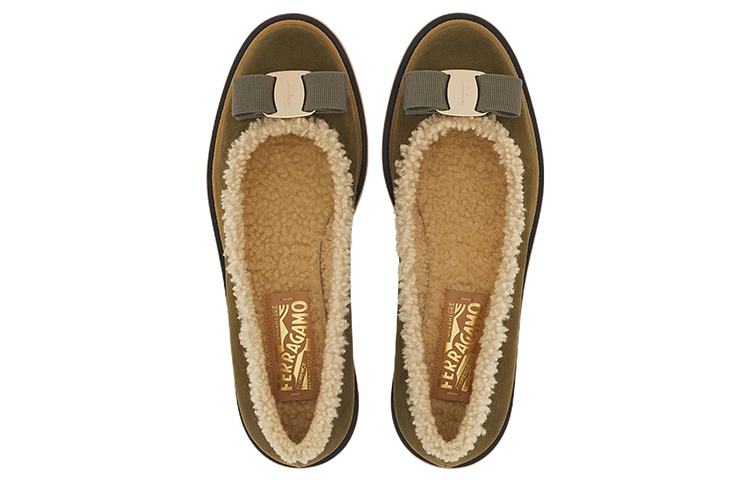 (W) FERRAGAMO Varina 'Green Ballet Flats' 圖 3