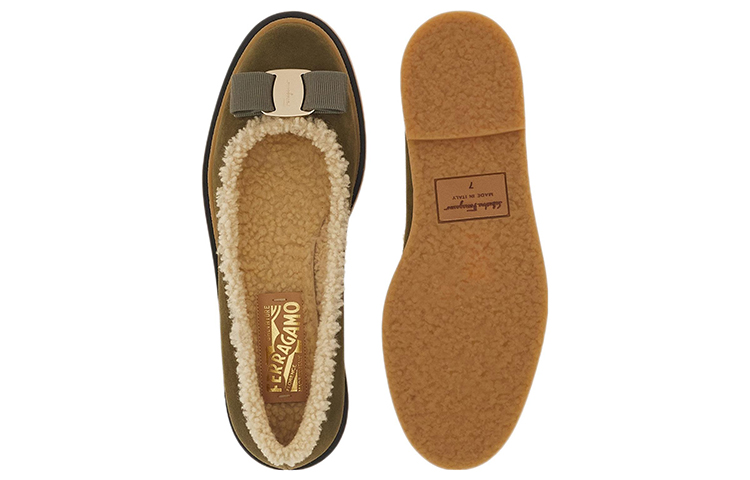 (W) FERRAGAMO Varina 'Green Ballet Flats' 圖 5