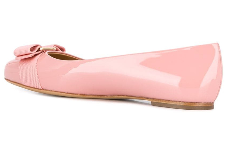 (W) FERRAGAMO Varina 'Pink Bow Ballet Flats' 圖 3