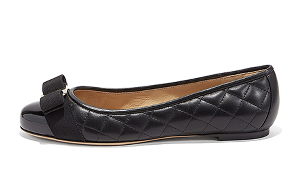(Women) FERRAGAMO Varina Ballerina Flat 'Black' 01M831-672100