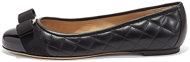 (Women) FERRAGAMO Varina Ballerina Flat 'Black' 01M831-672100 (Women) FERRAGAMO Varina Ballerina Flat 'Black' 01M831-672100