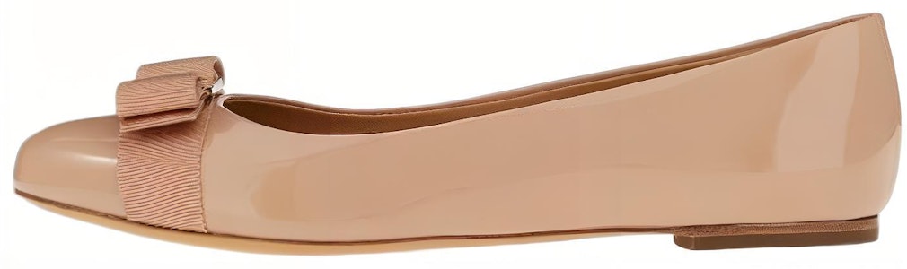 (W) FERRAGAMO Varina Flat Balerina 'Apricot' 01A181-753657 Buy (W) FERRAGAMO Varina Flat Balerina 'Apricot' 01A181-753657
