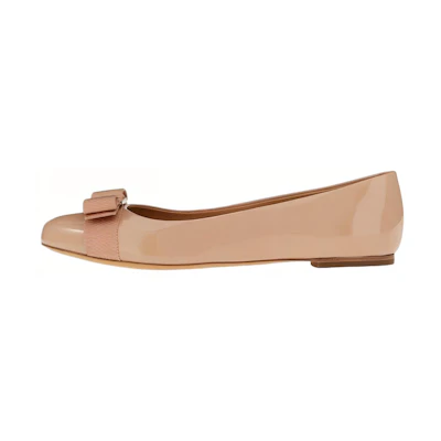 (W) FERRAGAMO Varina Ballet Flats 'Apricot'