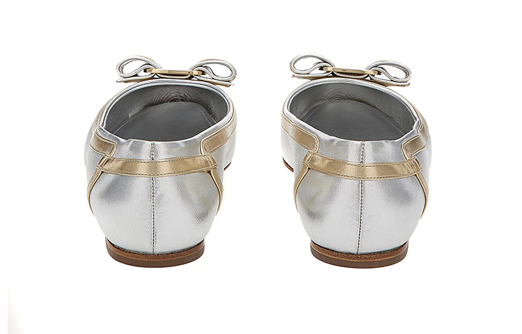 (W) FERRAGAMO Varina Ballet Flats 'Silver' 圖 4