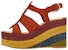 (Women) FERRAGAMO Velvet Calfskin Espadrille Wedge 'Fashion Sandal Red' 01E353-758787