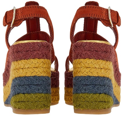 (Women) FERRAGAMO Velvet Calfskin Espadrille Wedge 'Fashion Sandal Red' 01E353-758787 Shop (Women) FERRAGAMO Velvet Calfskin Espadrille Wedge 'Fashion Sandal Red' 01E353-758787