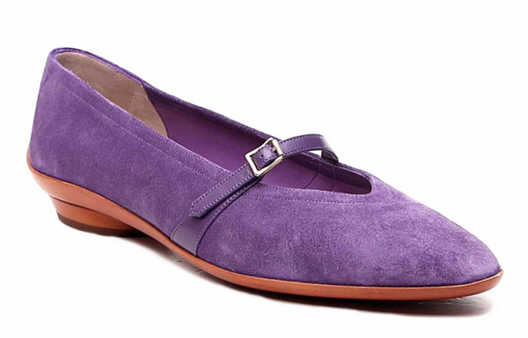 (W) FERRAGAMO Velvet Flat 'Purple' 圖 2