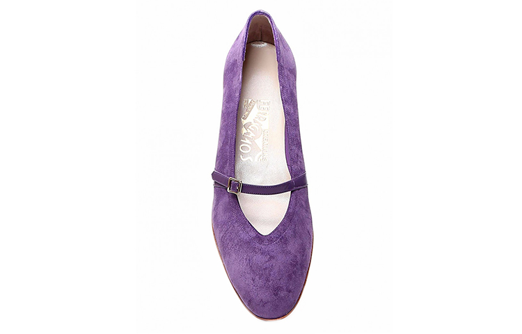 (W) FERRAGAMO Velvet Flat 'Purple' 圖 4