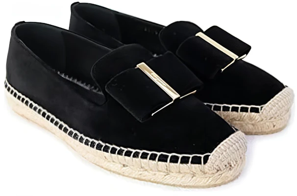 (W) FERRAGAMO Fluweel Geweven Platte Casual ''Zwart'' 0705784 Order (W) FERRAGAMO Fluweel Geweven Platte Casual ''Zwart'' 0705784