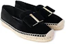 Order (W) FERRAGAMO Fluweel Geweven Platte Casual ''Zwart'' 0705784