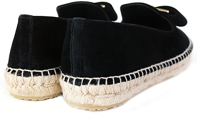 (W) FERRAGAMO Fluweel Geweven Platte Casual ''Zwart'' 0705784 Shop (W) FERRAGAMO Fluweel Geweven Platte Casual ''Zwart'' 0705784