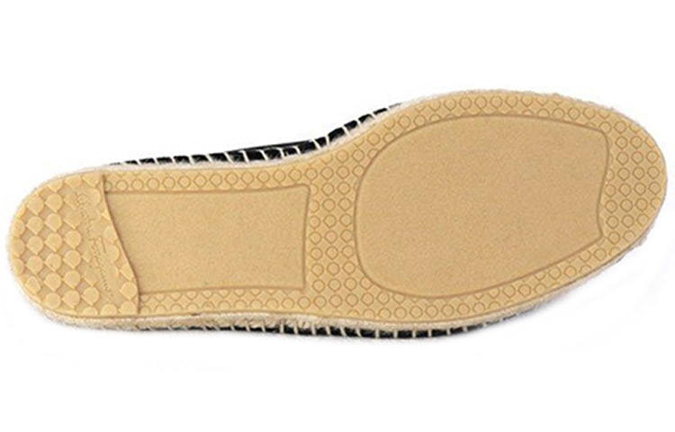 (W) FERRAGAMO Velvet Weave Flat Casual 'Black' 圖 5