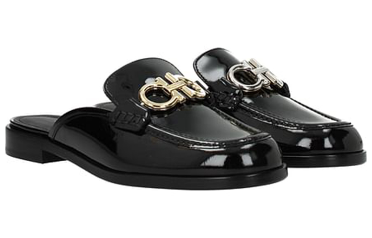 (W) FERRAGAMO Viggio Flat 'Black' 圖 2