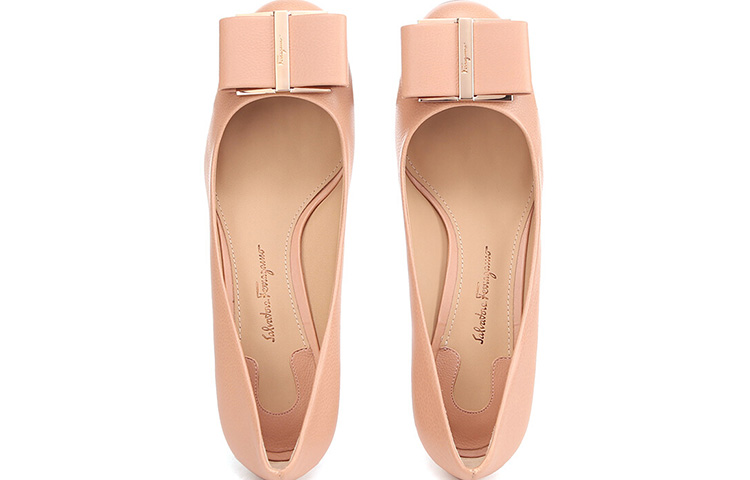 (W) FERRAGAMO Vintage High Heel 'Light Pink' 圖 4