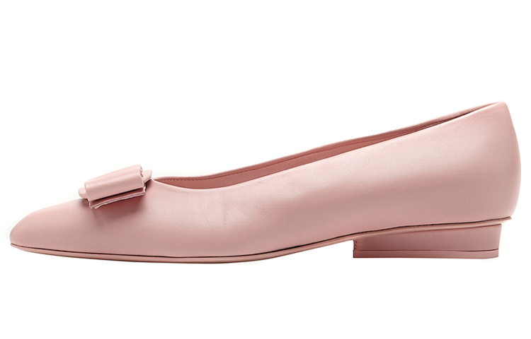 (W) FERRAGAMO Viva Pointed Ballet Flats 'Pink'