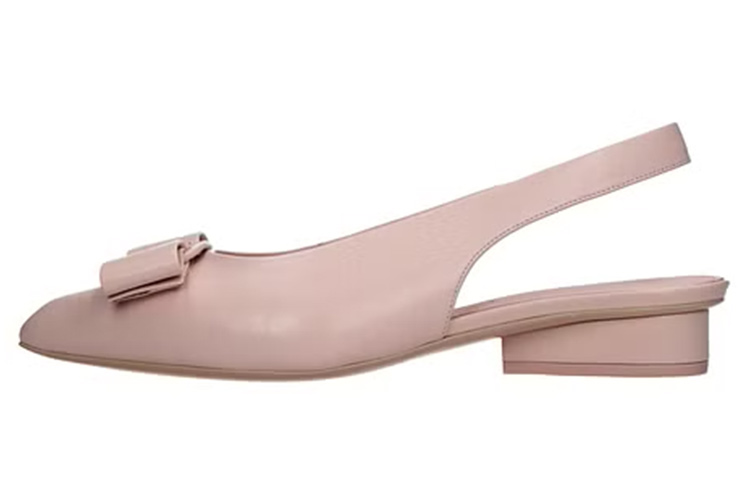 (W) FERRAGAMO Viva 'Pink Fashion Leather Flats'
