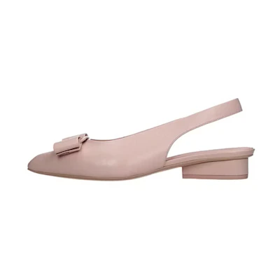 (W) FERRAGAMO Viva 'Pink Fashion Leather Flats'