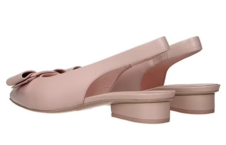 (W) FERRAGAMO Viva 'Pink Fashion Leather Flats' 圖 4