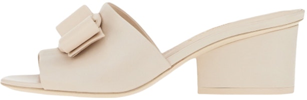 (Women) FERRAGAMO Viva 'White Napa Leather Peep-Toe Sandal' 01C145-749544 (Women) FERRAGAMO Viva 'White Napa Leather Peep-Toe Sandal' 01C145-749544