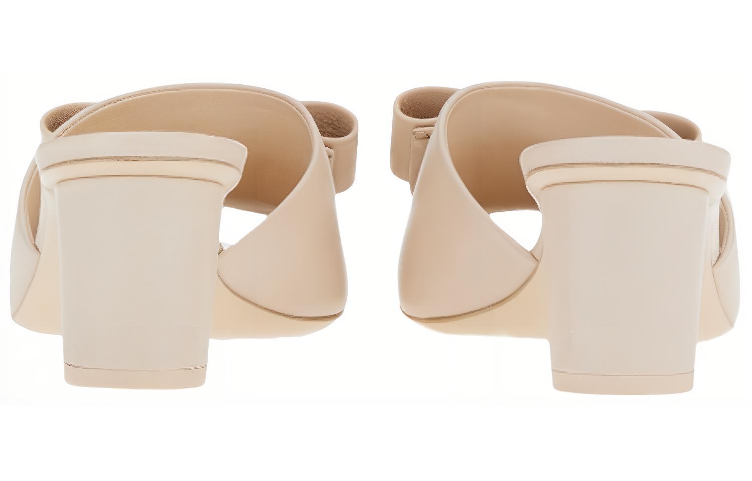 Lookbook Ferragamo 菲拉格繆 Viva 納帕皮革露趾涼鞋 女款 白