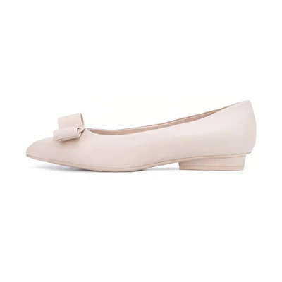 (W) FERRAGAMO Viva Ballet 'White Leather'
