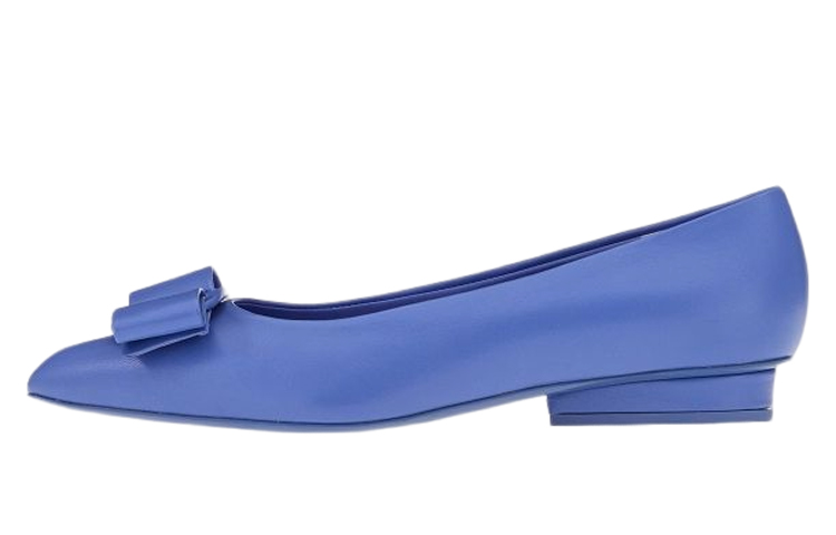 (W) FERRAGAMO Viva Ballet Flat 'Blue'