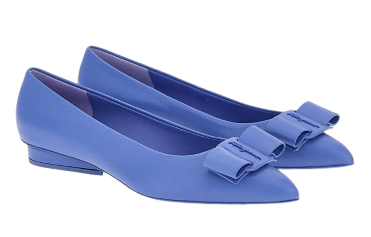 (W) FERRAGAMO Viva Ballet Flat 'Blue' 圖 2