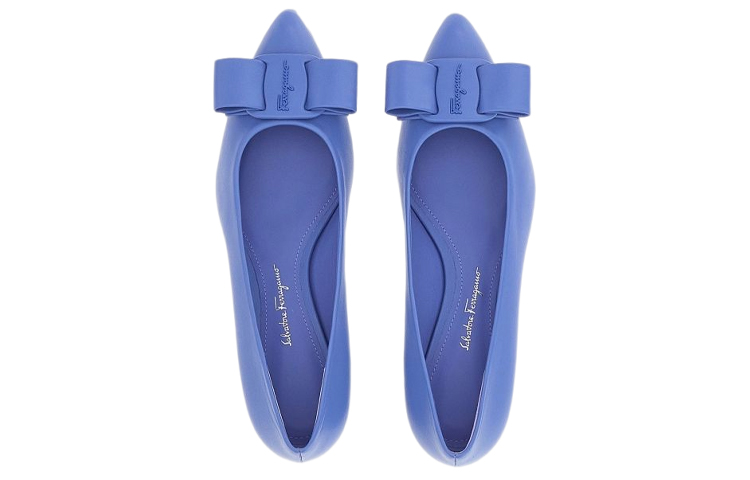 (W) FERRAGAMO Viva Ballet Flat 'Blue' 圖 3