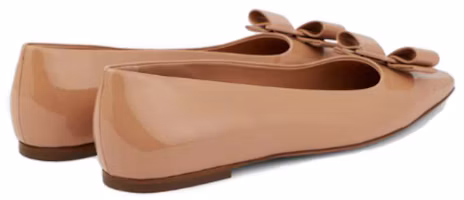 Shop (W) FERRAGAMO Viva Ballet Flat 'Pale Pink' Sepatu Balet Putih Muda 01R252-730601