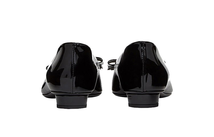 (W) FERRAGAMO Viva Ballet Flats 'Patent Black' 圖 4