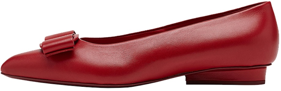 (W) FERRAGAMO Viva Flat Balet 'Merah' 01R252-741094 Buy (W) FERRAGAMO Viva Flat Balet 'Merah' 01R252-741094