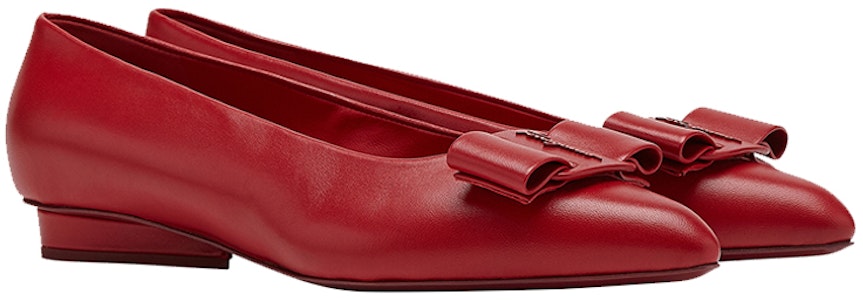 (W) FERRAGAMO Viva Flat Balet 'Merah' 01R252-741094 Order (W) FERRAGAMO Viva Flat Balet 'Merah' 01R252-741094